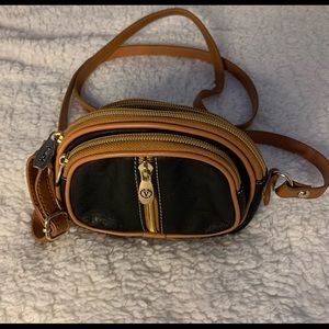 Valentina Black/Brown Handbag/Purse